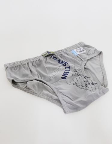 Biyokids Çocuk Erkek 14-16 Yaş Baskılı Renkli Slip Gri