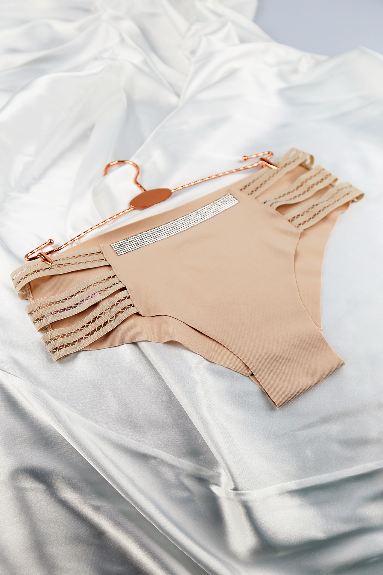 Vanilya Secret 316 Kadın Dantelli Fantezi Slip Taş