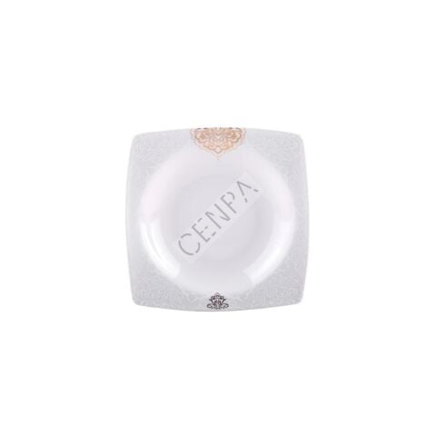 Emsan Fine Bone Fiore Gold 12 Kişilik 61 Parça Porselen Kare Yemek Takımı-2219