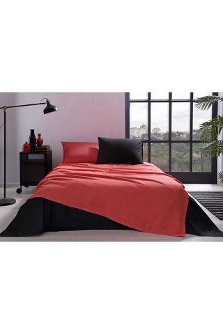 Özdilek Colormix Kırmızı Çift Kişilik Pike Takımı