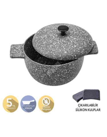 Emsan Perge Döküm Derin Tencere 20 cm-0603
