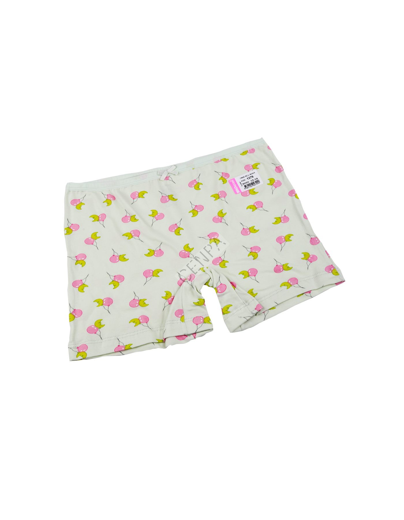 Biyokids Kız Çocuk  12-14 yaş Su Yeşili Baskılı Renkli Boxer